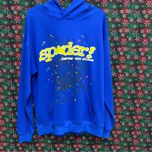 Blue Spider Star Hoodie
